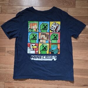 Minecraft Kids Graphic Short Sleeve Tee Shirt Size M / 8